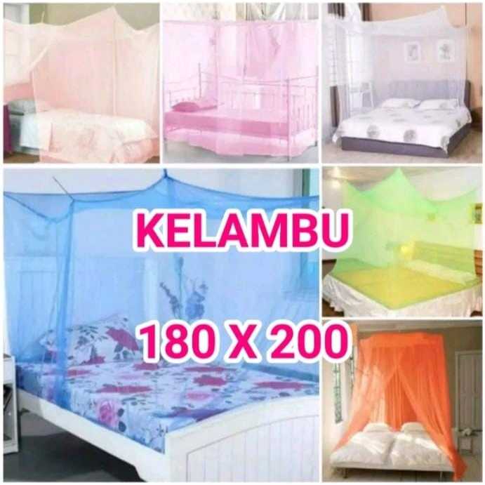 KELAMBU KOTAK POLOS / KELAMBU NYAMUK / KELAMBU KAMAR TIDUR / KELAMBU GANTUNG STANDAR