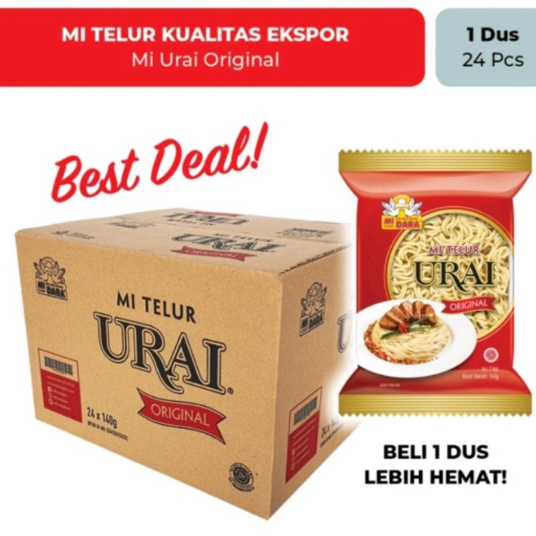

[✆H50@] Mie Urai Original Burung dara Karton Dus 24pc Potongan