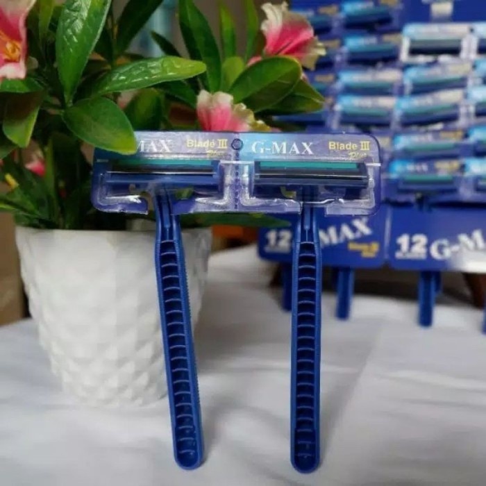 PISAU CUKUR GMAX G MAX G-MAX 2 Mata Silet Cukuran Jenggot Kumis Jambang Shaver Alat Cukuran  2 Razor