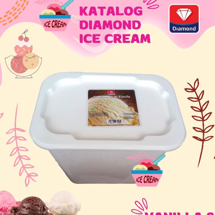 

TIPE ZRB755 Es Krim Vanilla Diamond 8 Liter