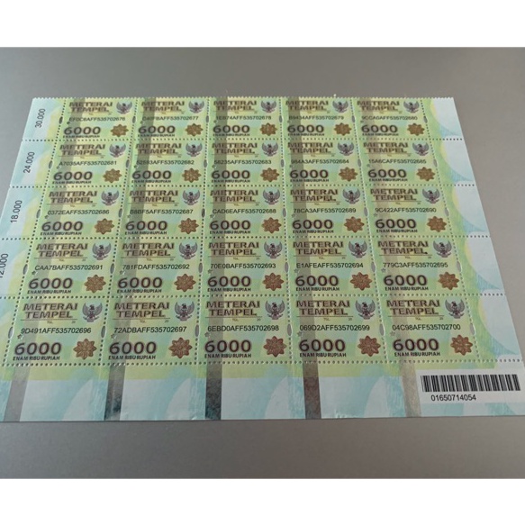 

Pesan Online, Hemat Ekstra! Materai 6000 Asli Kantor Pos ㄳ