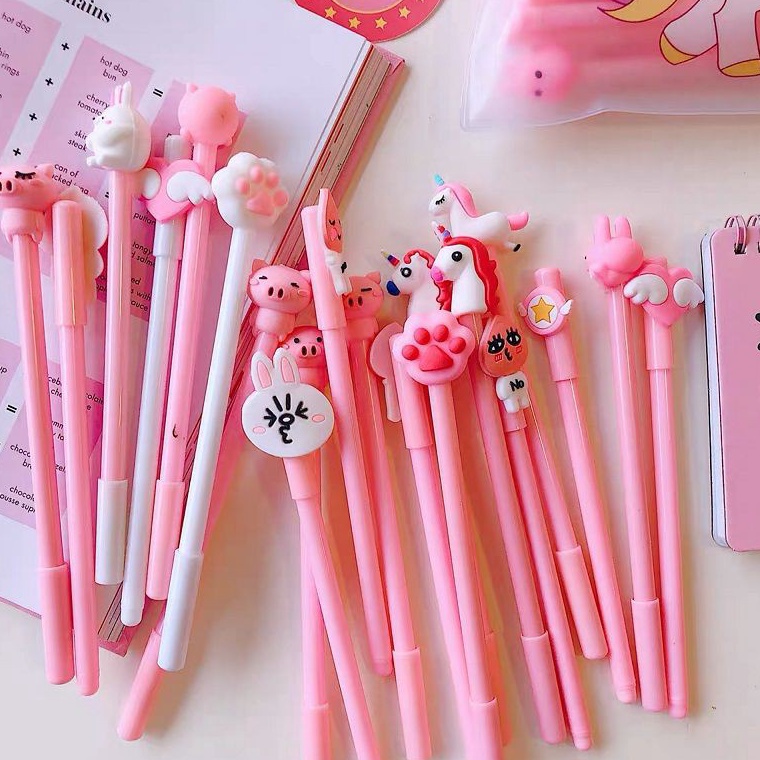 

BI3746 MARKAS HL0078 Pena Karakter Set Pouch Isi 20 Pcs Tempat Pensil Transparan Zipper Bag 91