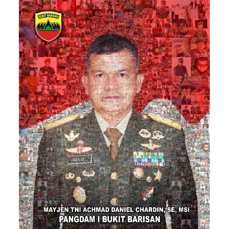 Mozaik Foto ukuran A2 [Frame Minimalis]