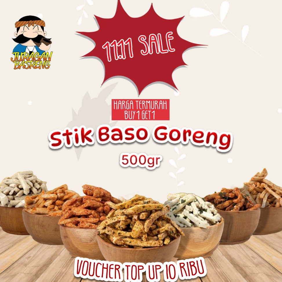 

80 Basreng 500 gram (Baso Goreng) 55