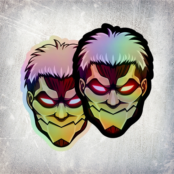 

STICKER HOLOGRAM ANIME ARMORED TITAN ATTACK ON TITAN (SHINGEKI NO KYOJIN)