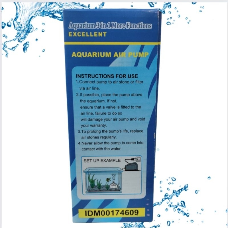 LUCKINESS 828 Airpump Aerator Udara 2 Lubang Output