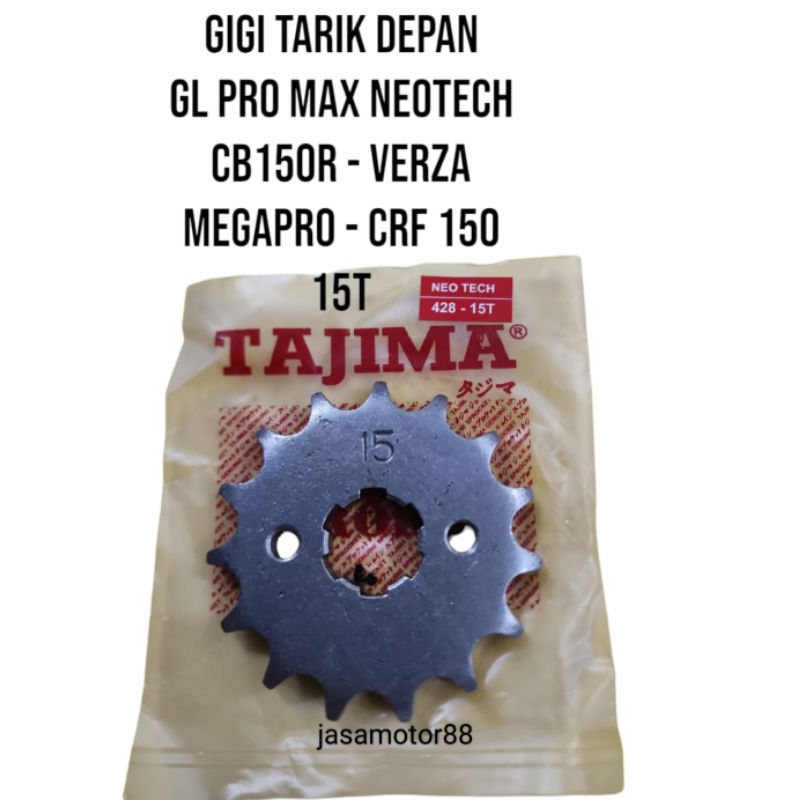 GEAR GIR GIGI TARIK DEPAN VERZA CRF 150 CB150R MEGAPRO GL PRO 15T 15 T