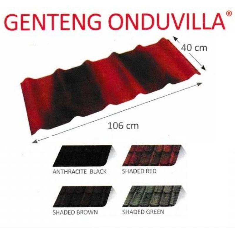 Genteng bitumen onduvilla