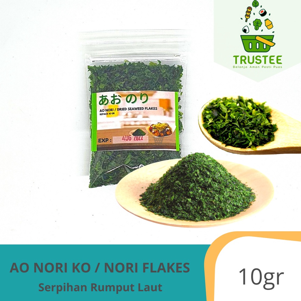 

Q0CTM Aonori Ko Taburan Takoyaki Mentai / Ao Nori Bubuk Seaweed Flakes / Serbuk Rumput Laut 10gr 38