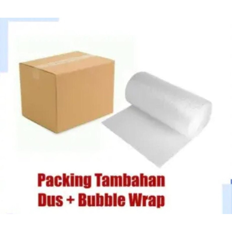 

Extra Buble Wrap untuk tambahan packing lebih aman