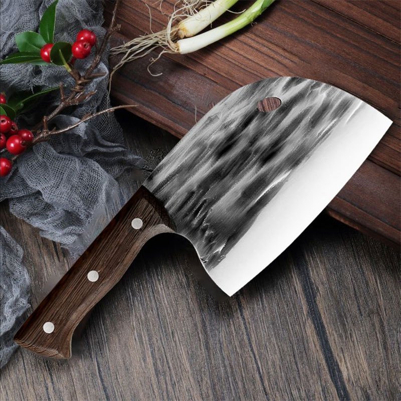 Penebalan ketebalan 3mm Pisau Daging Super Tajam Pencacah Tulang Daging Golok Stainless Steel tabal 