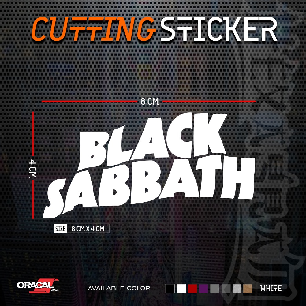 

Cutting Sticker Black Sabbath | Stiker Cutting Black Sabbath | Stiker Music Band | Black Sabbath