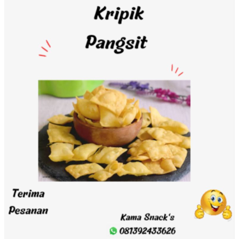 

Kripik Bawang/Kripik Pangsit Enak dan gurih