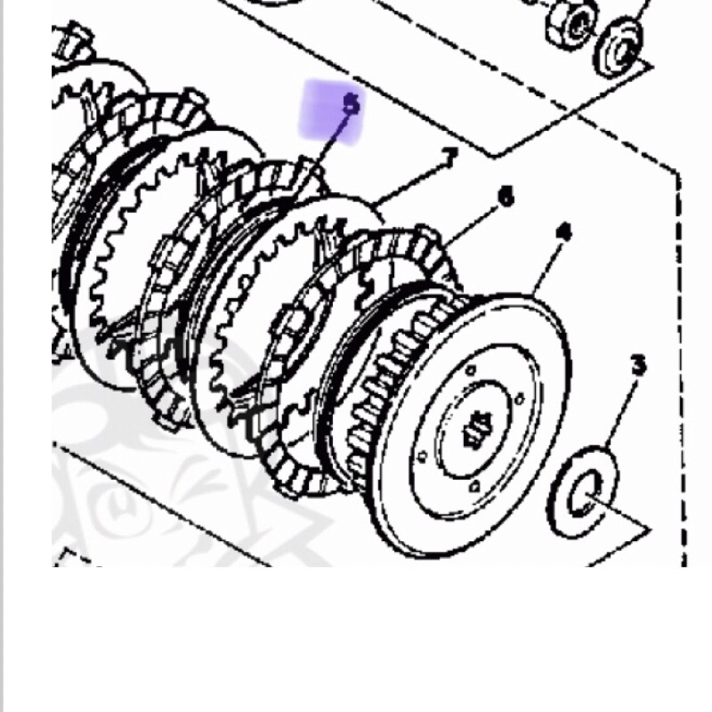o ring seal sil plat kopling yamaha yl1 yl2 l2g l2s dt50 dt80 gt80 dt100 rx100 rs100 original japan
