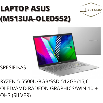 LAPTOP ASUS M513UA-OLED552 (TRANSPARAN SILVER)