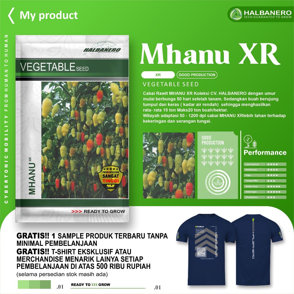 BENIH CABAI MHANU XR - HALBANERO