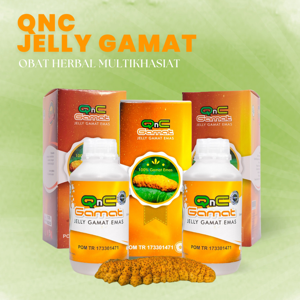 QnC Jelly Gamat Original TERLARIS Bisa Cod, Obat Herbal QnC Jelly Gamat Asli Original GnC QnG Jelli 