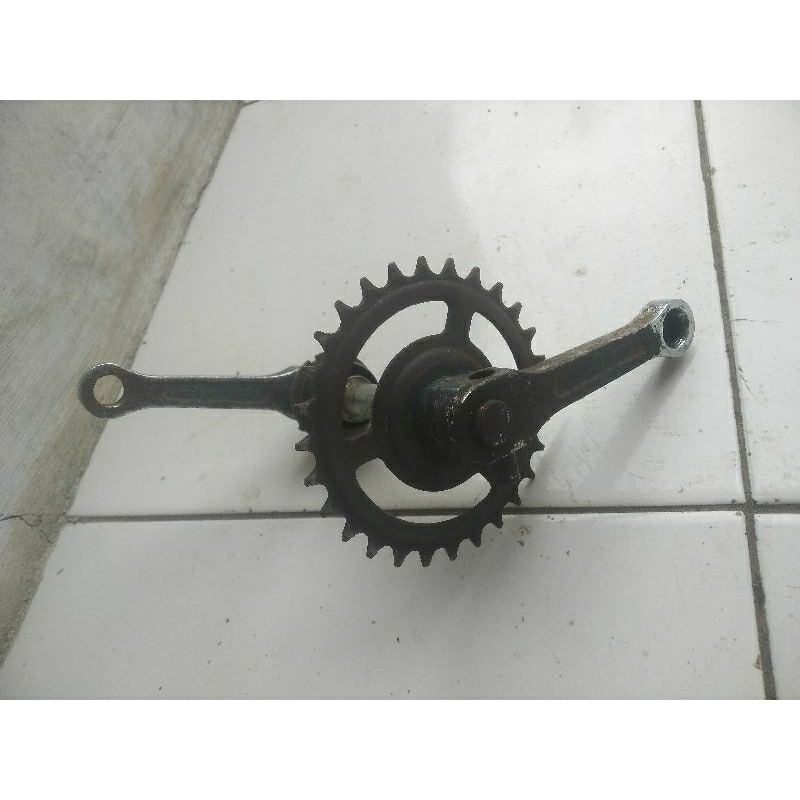 crank set sepeda minitrek Minion mini trek JAPAN OG 28T