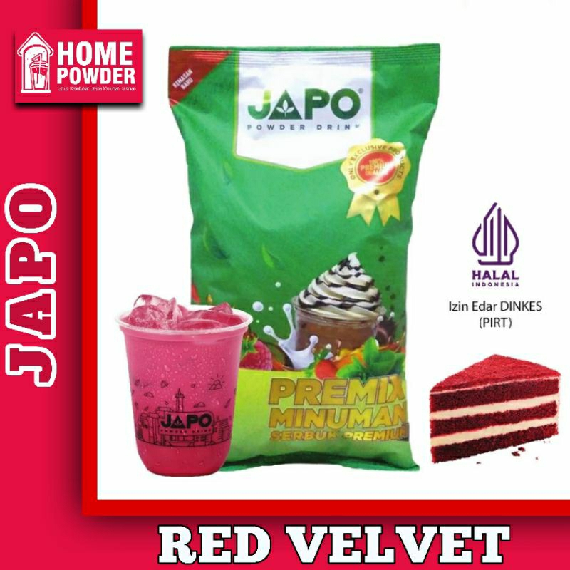 

Bubuk Minuman Drink Powder Rasa Red Velvet 1 Kg JAPO