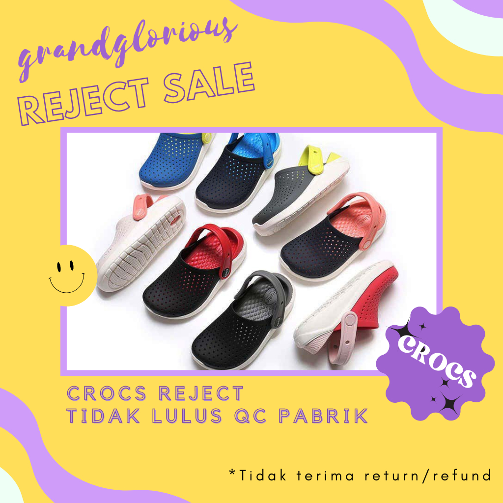  BACA DESKRIPSI  CROCS UNISEX REJECT / CROCS ORIGINAL REJECT / CROCS REJECTAN PABRIK