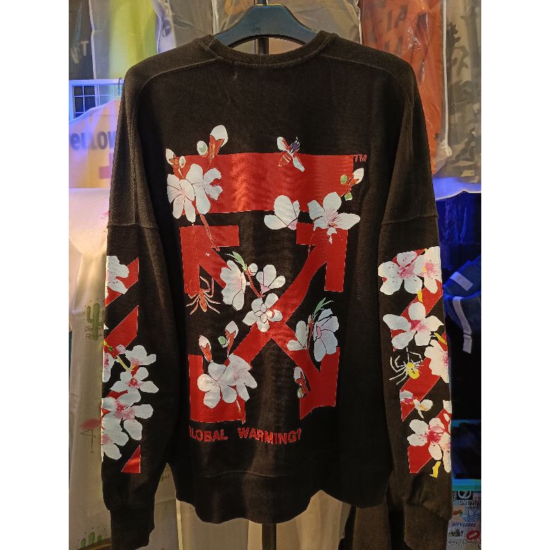 Crewneck OFF WHITE Flower Second