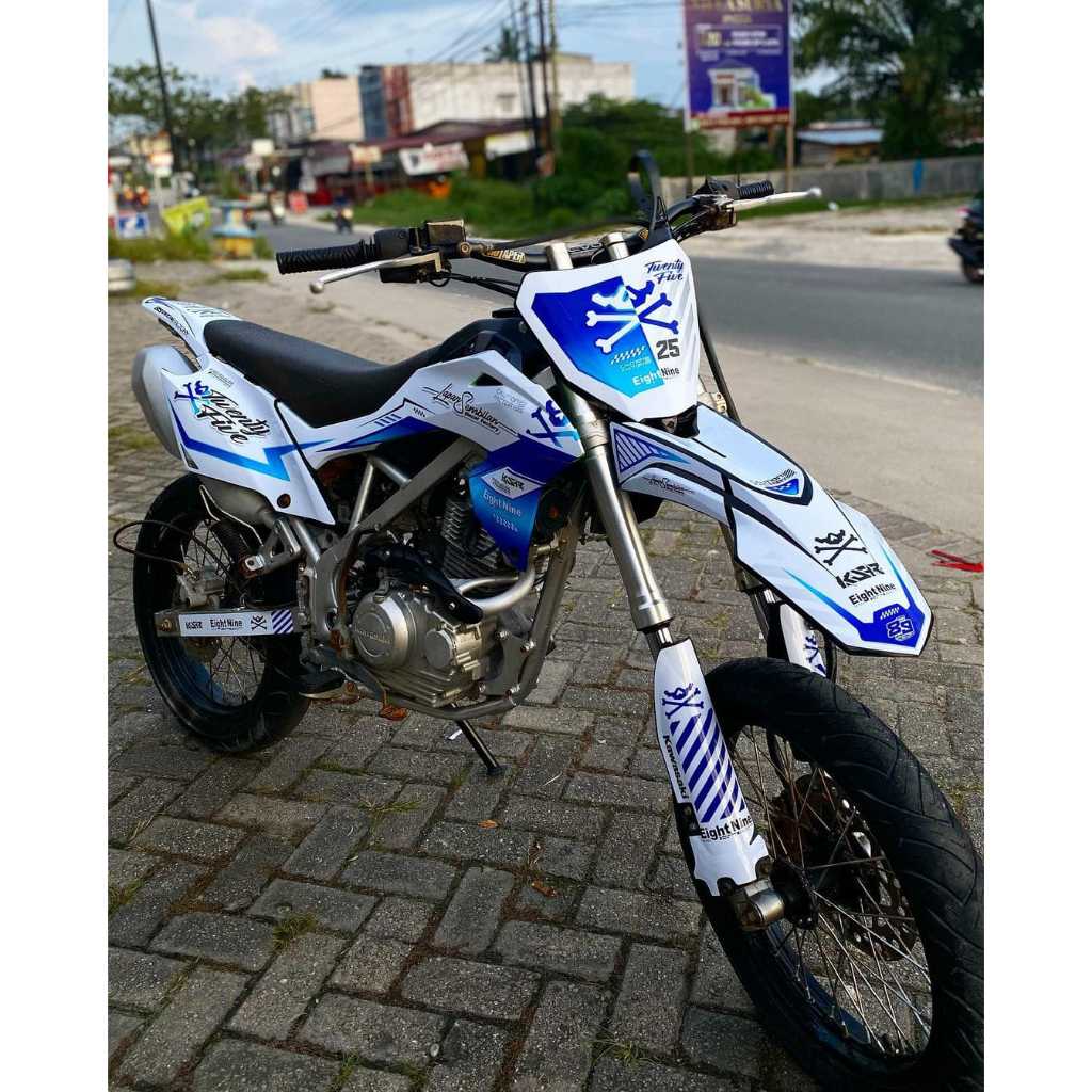Decal Sticker Motor Cross Kawasaki KLX 150 BF Fullbody - Dekal Stiker KLX BF Supermoto Terbaru
