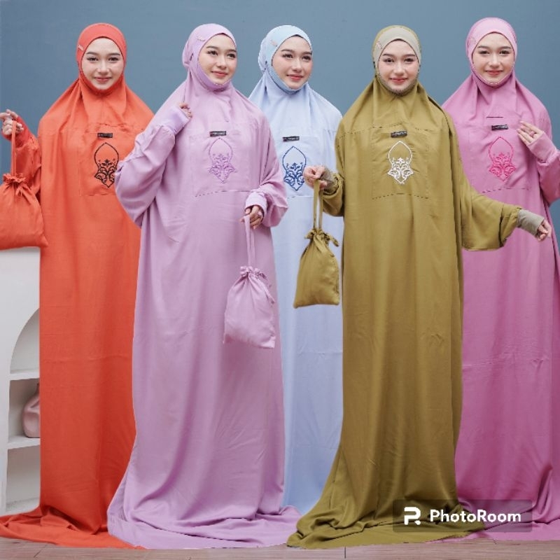 mukena madeena terompah polos /mukena malaysia /mukena hadramaut /mukena manset