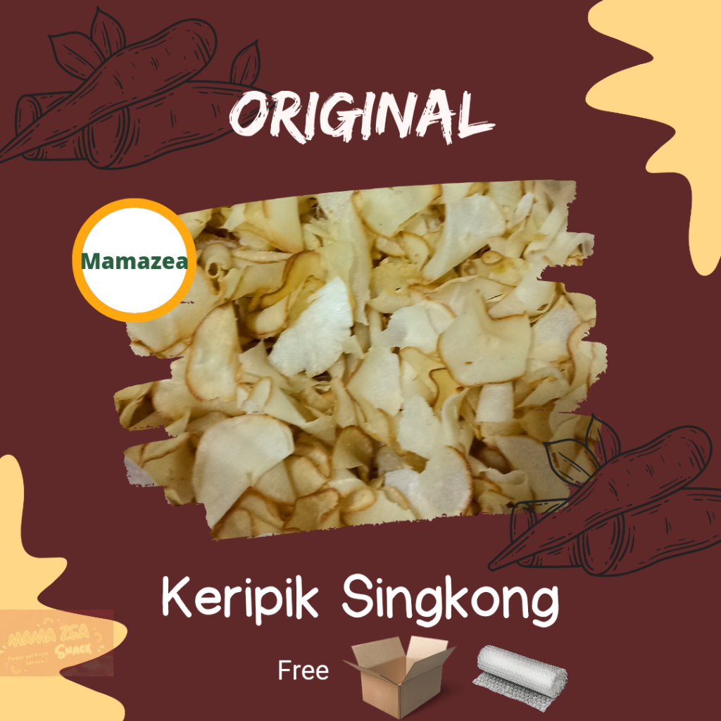 

{SEPEREMPAT} Keripik Singkong Original 250 Gram Kemasan Ziplock