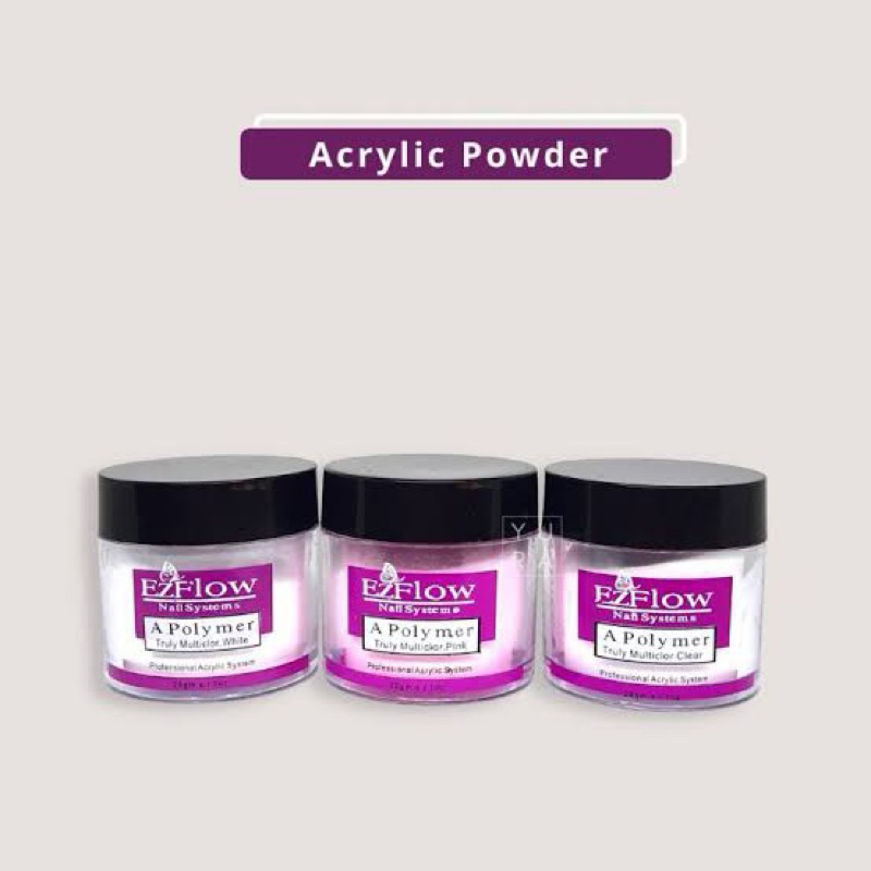 EZ Flow Bubuk Acrylic Powder - 3D Extension Acrylic Powder - Akrilik Kuku