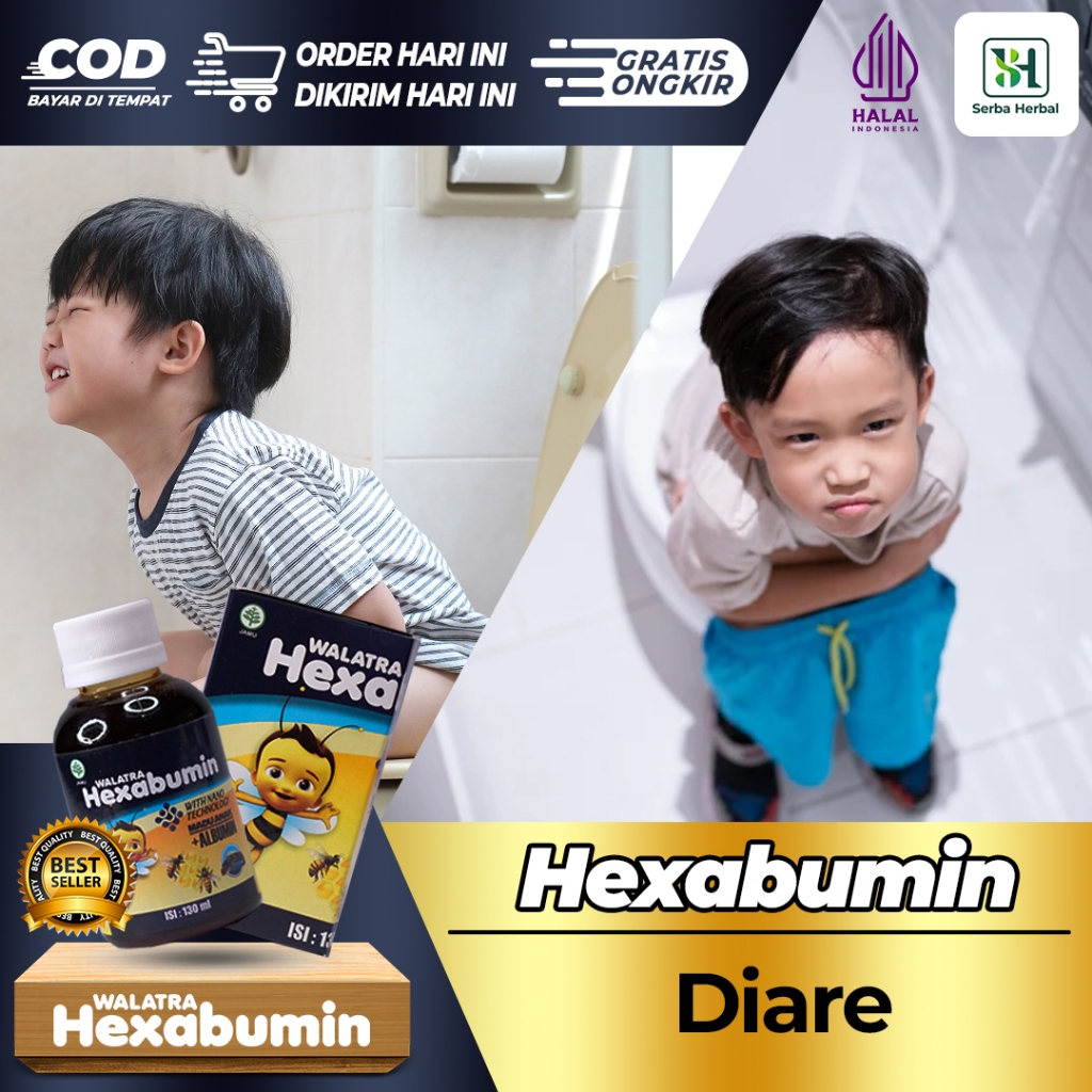 Madu HEXABUMIN Solusi untuk mengobati bab anak keras, anak susah bab, sembelit, sulit bab, sakit saa