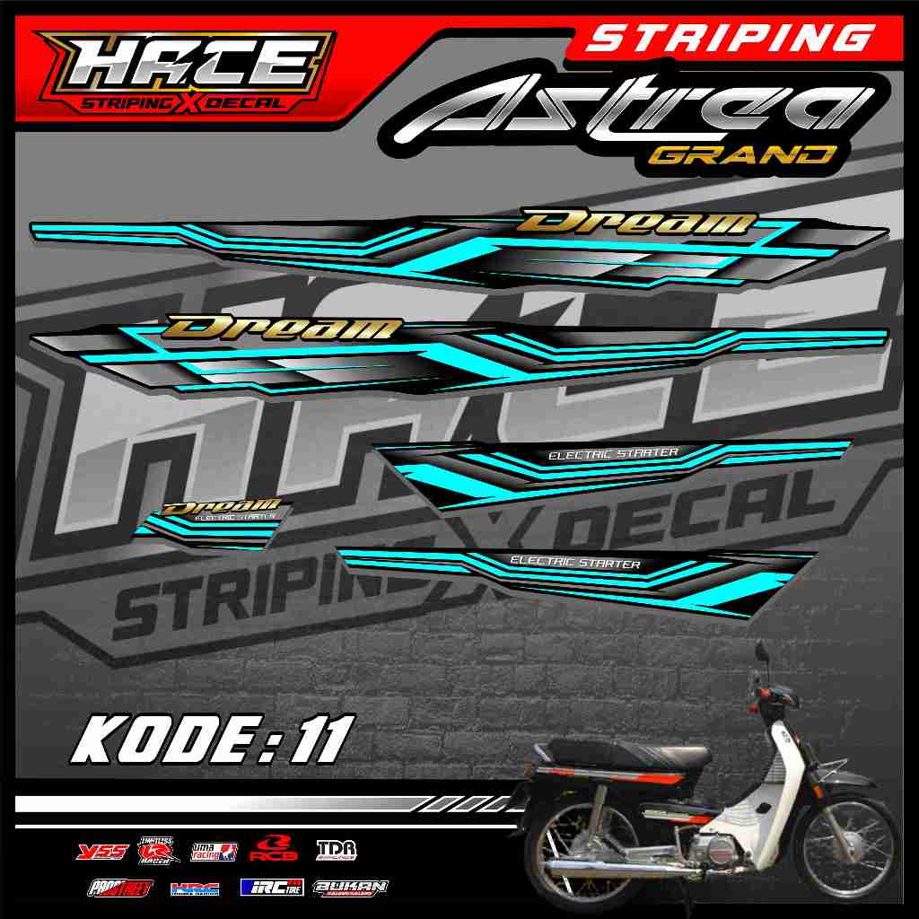 STICKER STRIPING ASTREA GRAND (DREAM) - STRIPING ASTREA GRAND (DREAM) PREMIUM 11