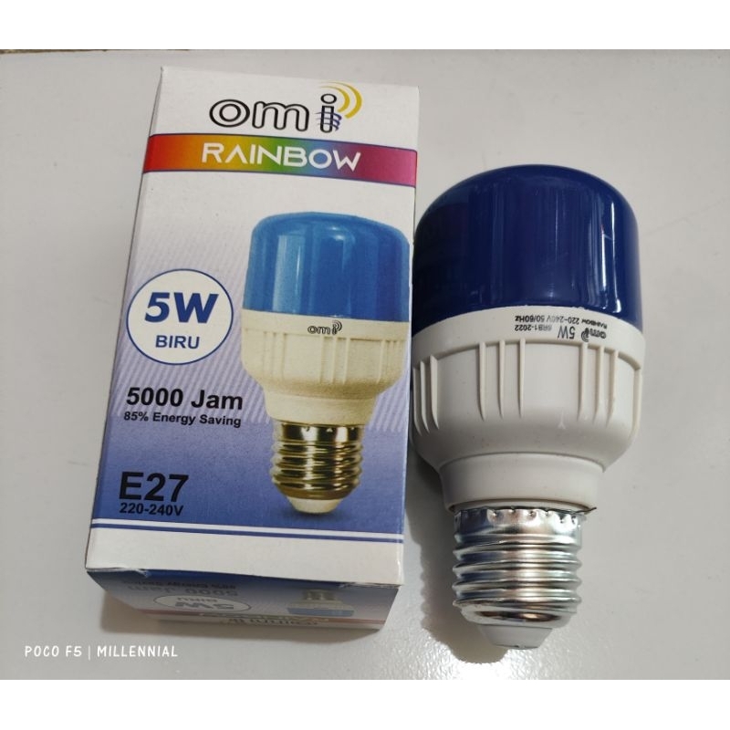 OMI 5WATT Bohlam warna warni led Dekorasi Lampu Warna