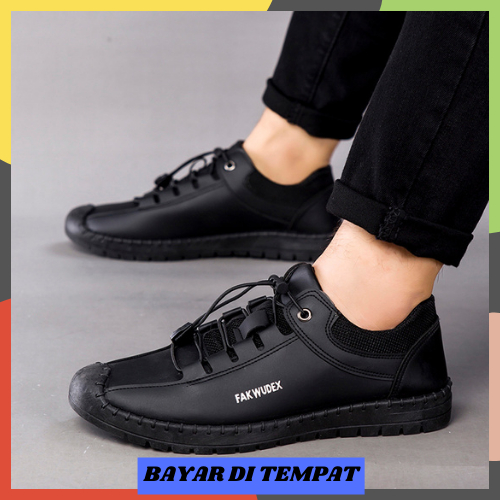 SS-SP04 Sepatu Pantofel Pria "JAESUNG" Casual Sol Karet Ringan Murah Impor Premium