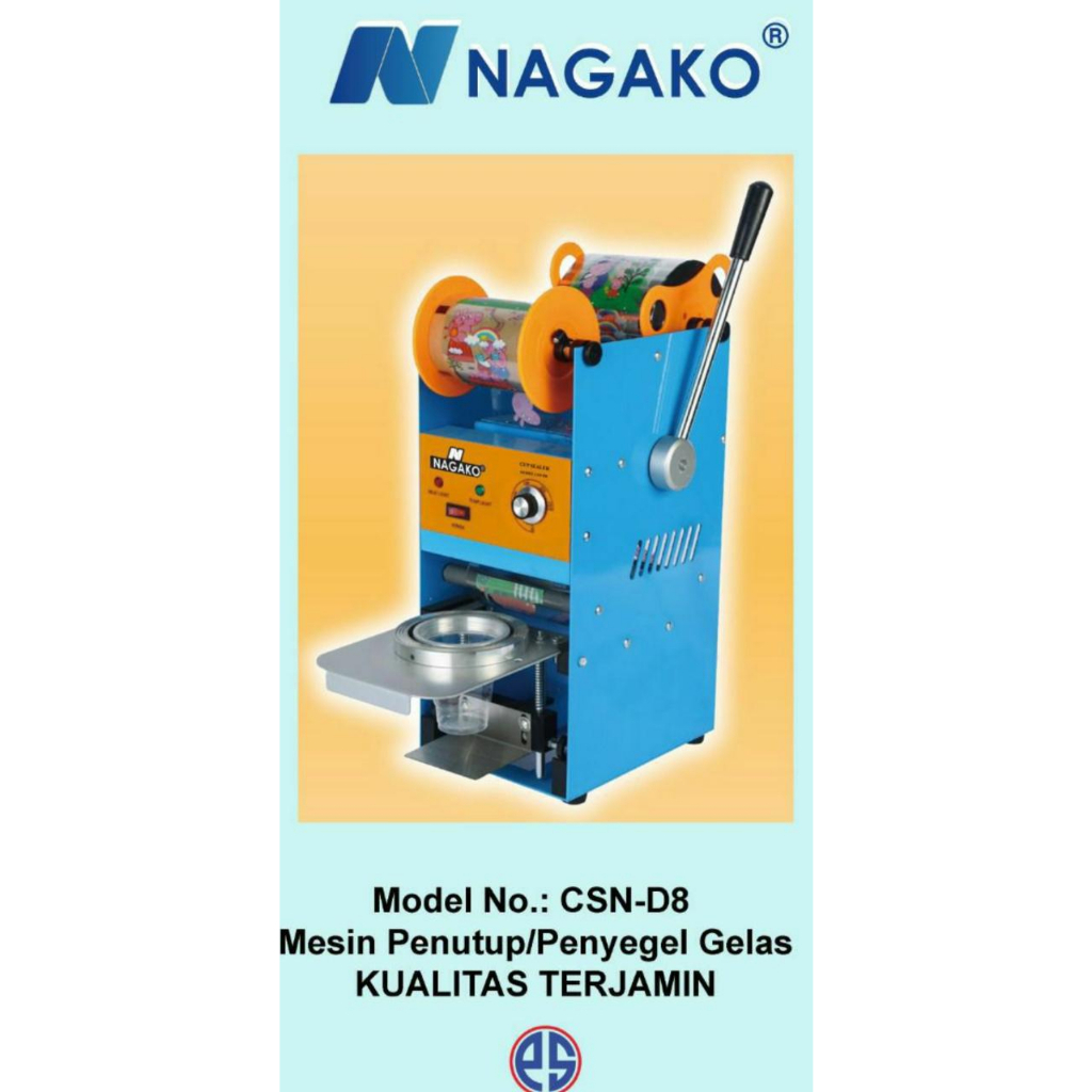 Queen Cup Sealer Pres Gelas Plastik Nagako CSN-D8/ Mesin Cup Sealer NIZEN Mesin Penutup Gelas Manual