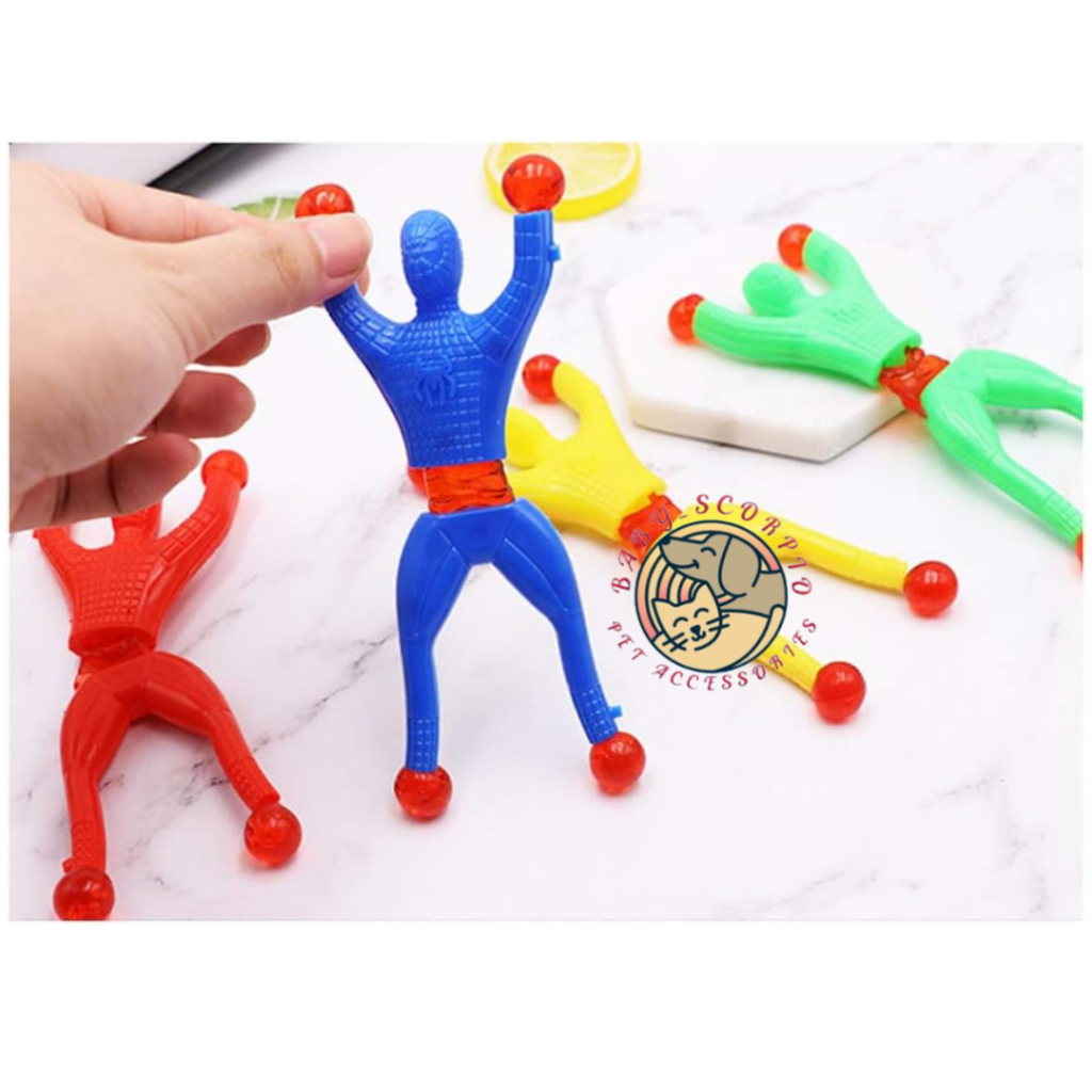 Mainan Lempar Anak Funny Sticky Mainan Anak Spiderman Panjat