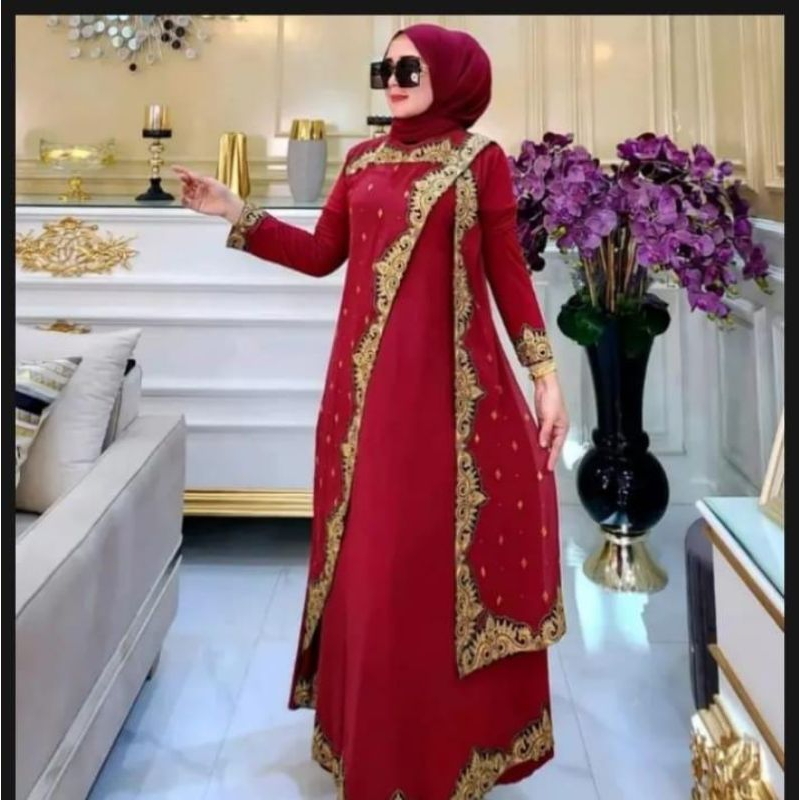 Gamis Abaya Hawa/Abaya turki Arab cantik mewah premium