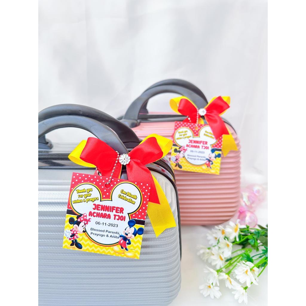 Thank you card Birthday  / Tag Card Kartu Ucapan Ulang Tahun Mickey Minnie Mouse