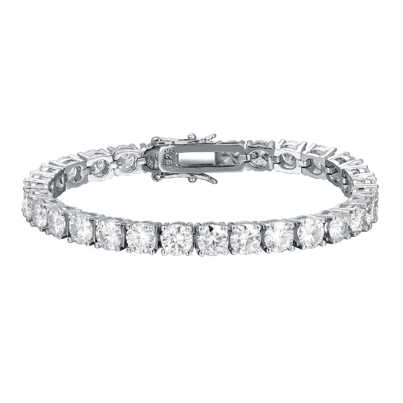 5mm/0.5ct each moissanite diamond tennis Bracelet moissanite Gelang