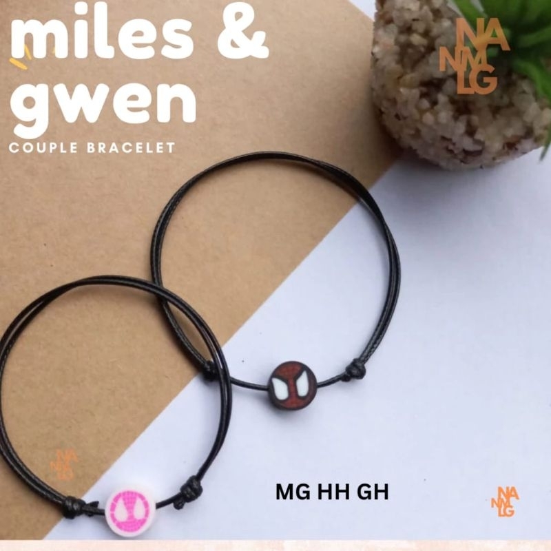 Gelang Spiderman  Miles& Gwen