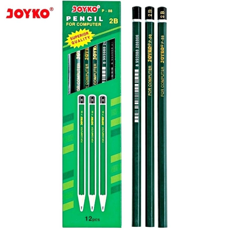 

Pensil 2B murah 1 pack isi 12 pcs / pensil berkualitas / pensil