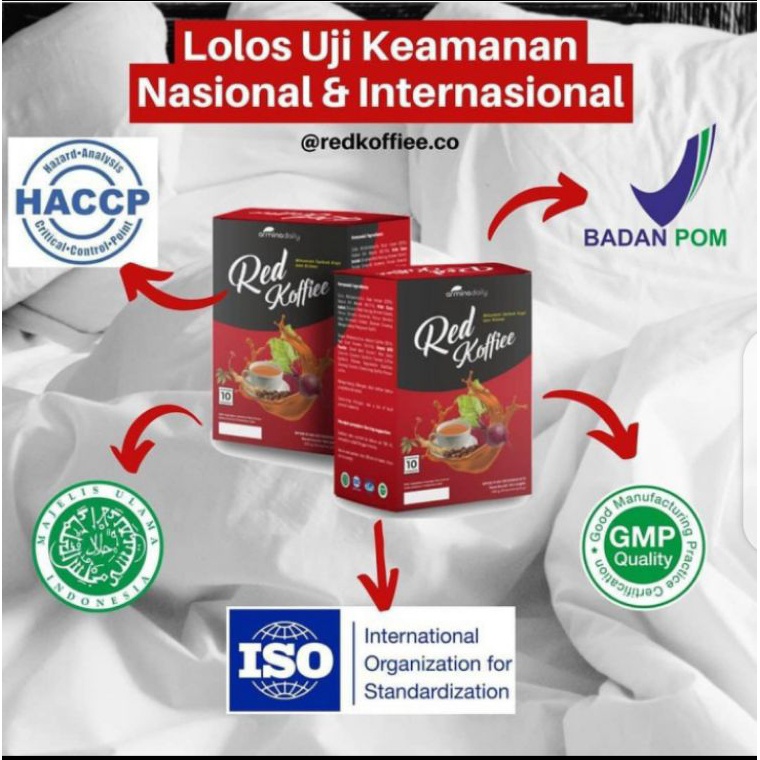 

Re4dy Kopi Merah Original Red Koffiee Herbal 1 box isi 10 sachet New Product