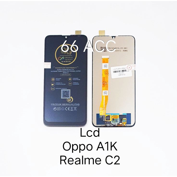 TIPE DCA012 Lcd Oppo A1K / Realme C2 Fullset + Touchscreen