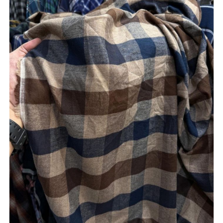 MODEL XK928 Kain Flanel Kotak Motif Uniqlo Import Premium Shirt/Kemeja/Dress #gengflannel #flannelun