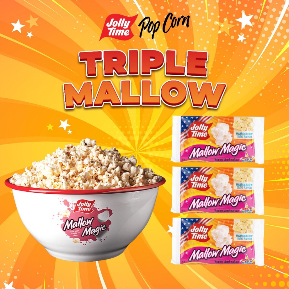 

L44ris Jolly Time - Paket Triple Mallow (3MM) - Microwave Popcorn -Live For sale