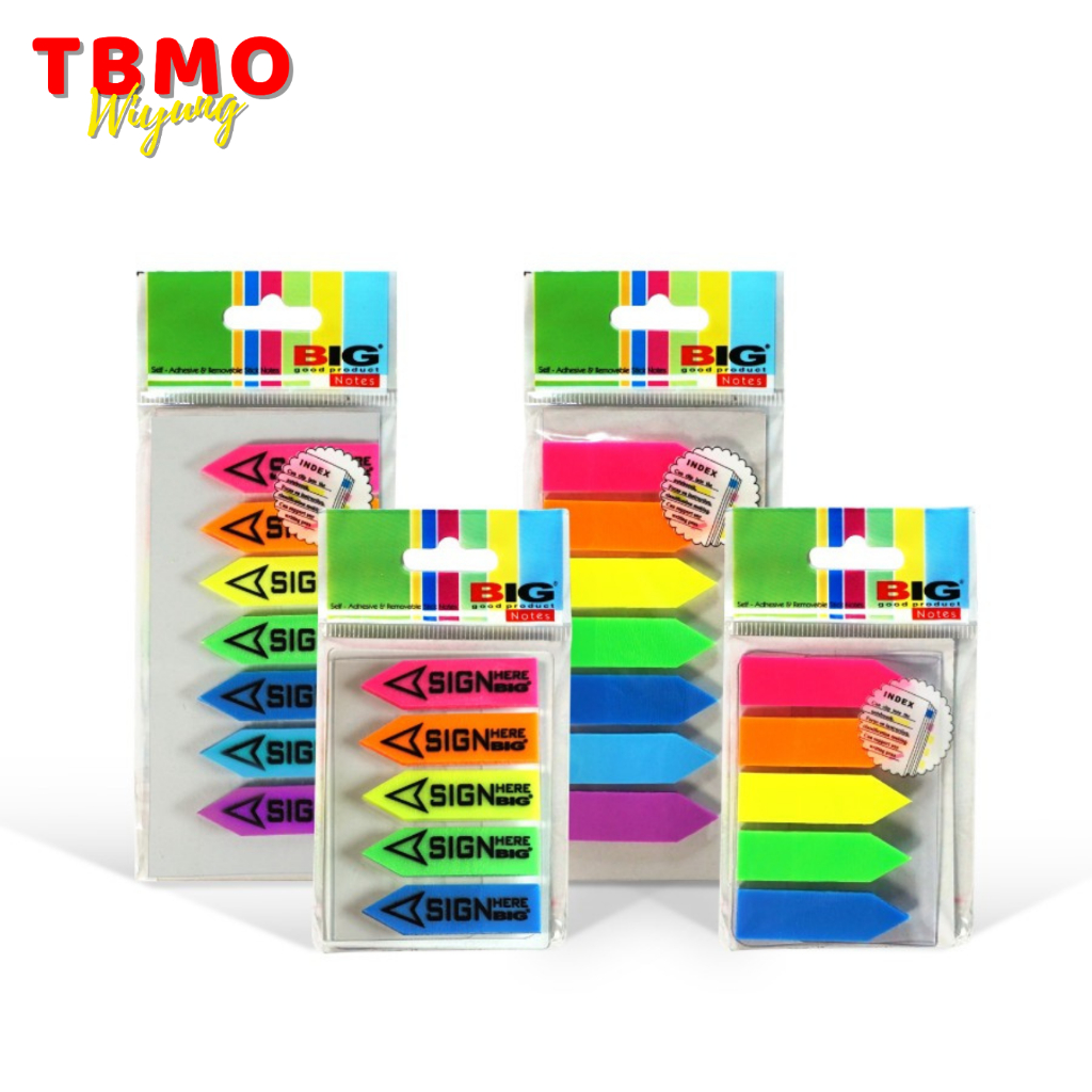 

TBMO Sticky Notes BIG Panah / Index / Sign Here