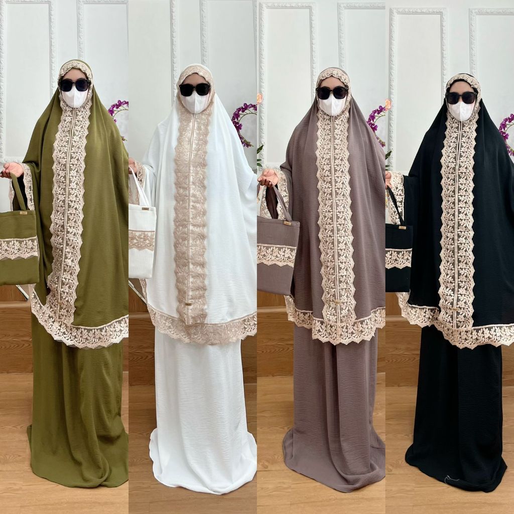 BISA COD Mukena Dewasa Kode 152 Bahan Kringkel Premium By Ory AjeZas Collection