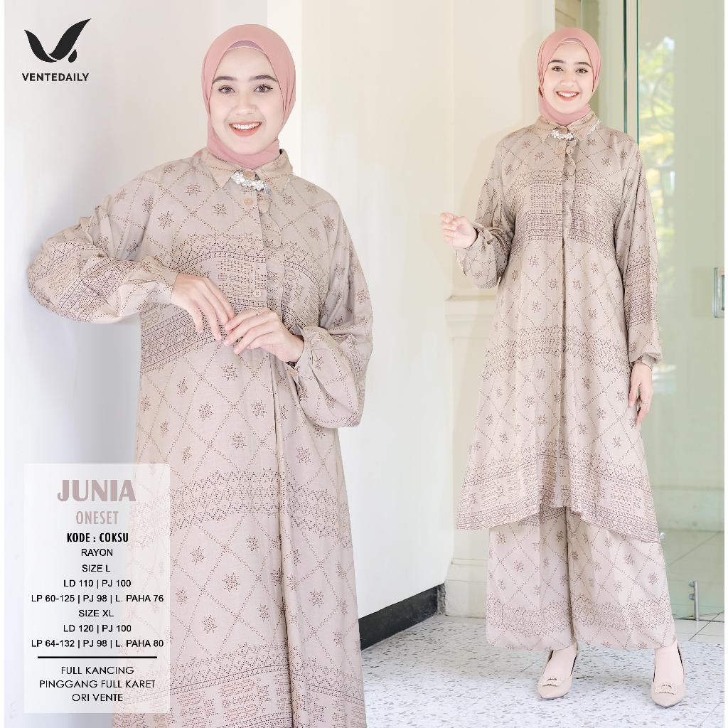 JUNIA ONESET ORI VENTE / ETNIA SET ONE SET LONGSET LONGTUNIK SETELAN WANITA KATUN VISCOZE LD110 LD12