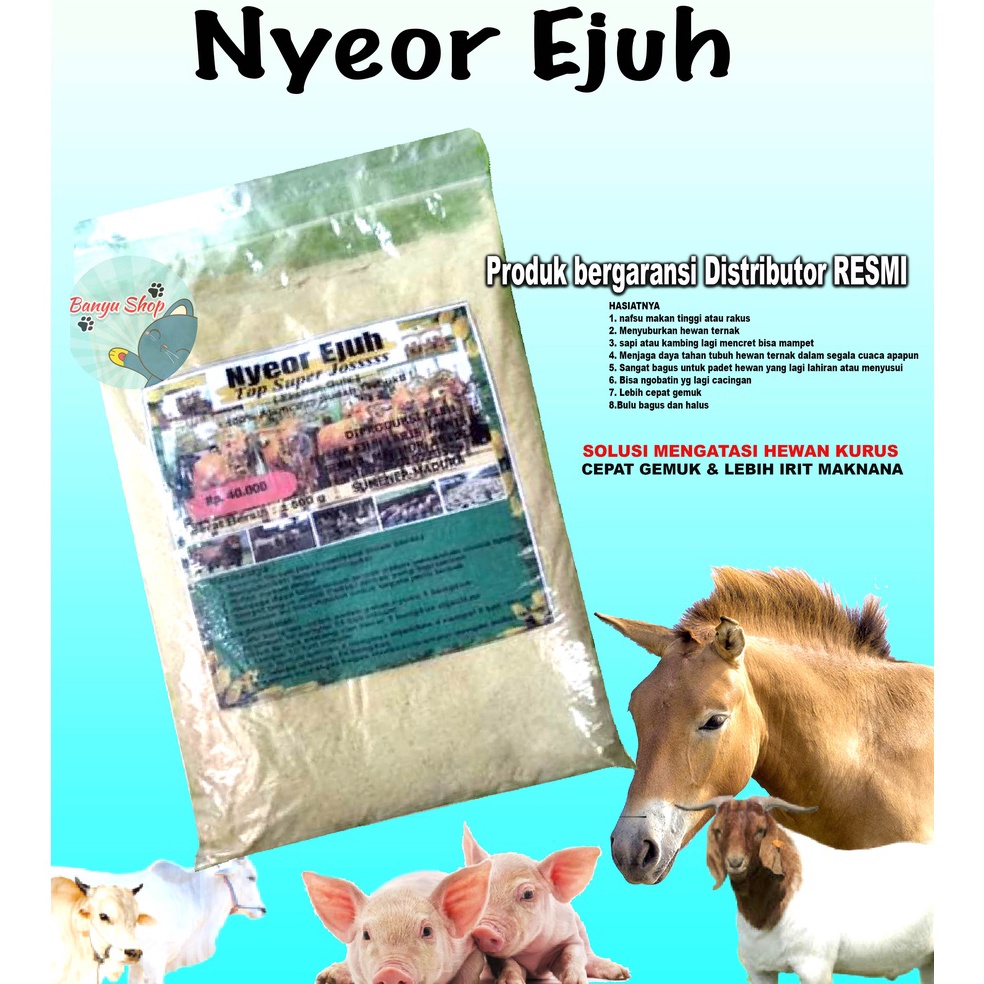 TREN TERBARU JAMU SAPI & KAMBING NYEOR EJUH EKSTRA GULA PENGGEMUK SAPI & KAMBING JAMU NYEOR EJUH