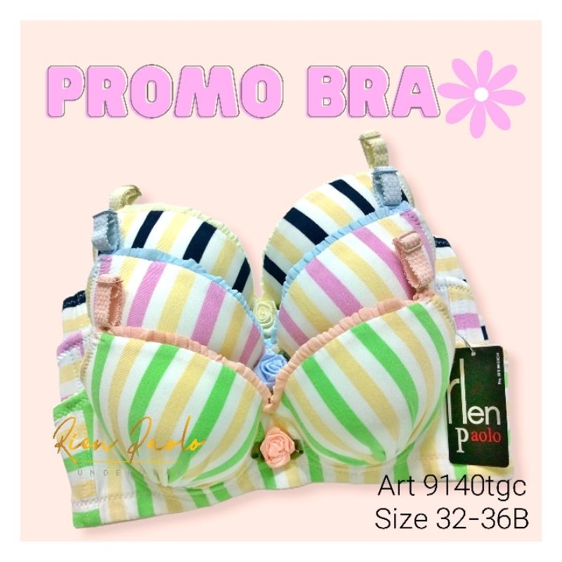 Bra BH Celana Dalam CD G String Lingerie Set Sexy Hot Kawat Motif Salur Pita Bunga Lucu Rien Paolo 9