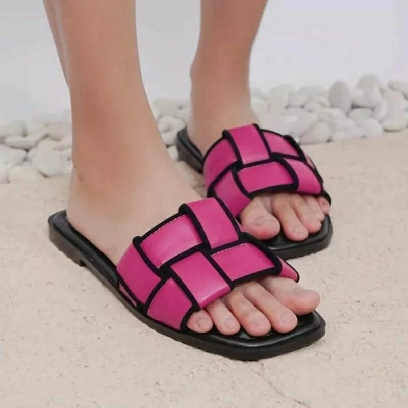 sandal teplek wanita terbaru sandal ibu ibu